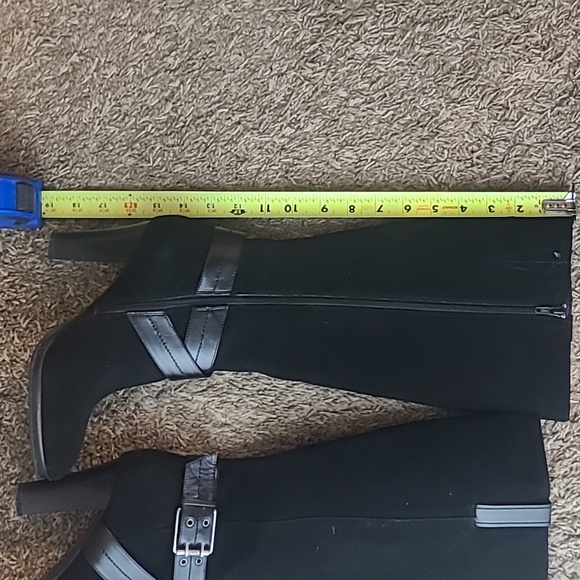 Chaps Candence Black Suede Leather Boots - Picture 8 of 10